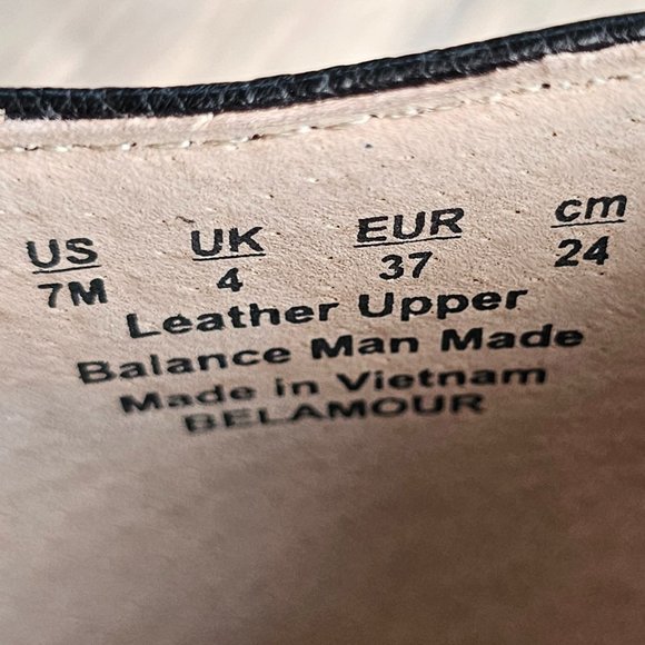 Franco Sarto Belamour Slip On Leather Loafers Shoes Flats Size US 7 Pointed Toe - Picture 3 of 11